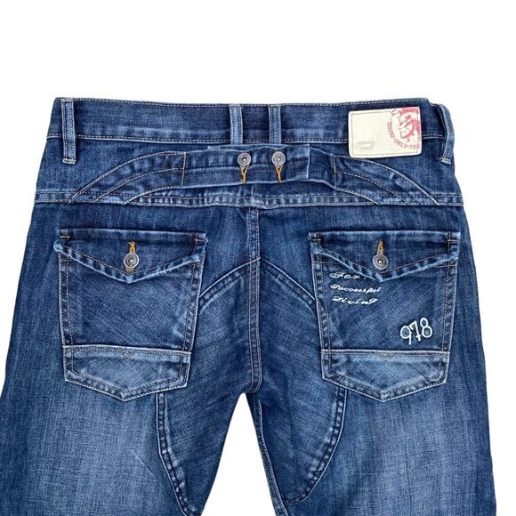 Vintage 2002 Diesel Jeans Size 32 Cardiel Blue - Picture 4 of 9